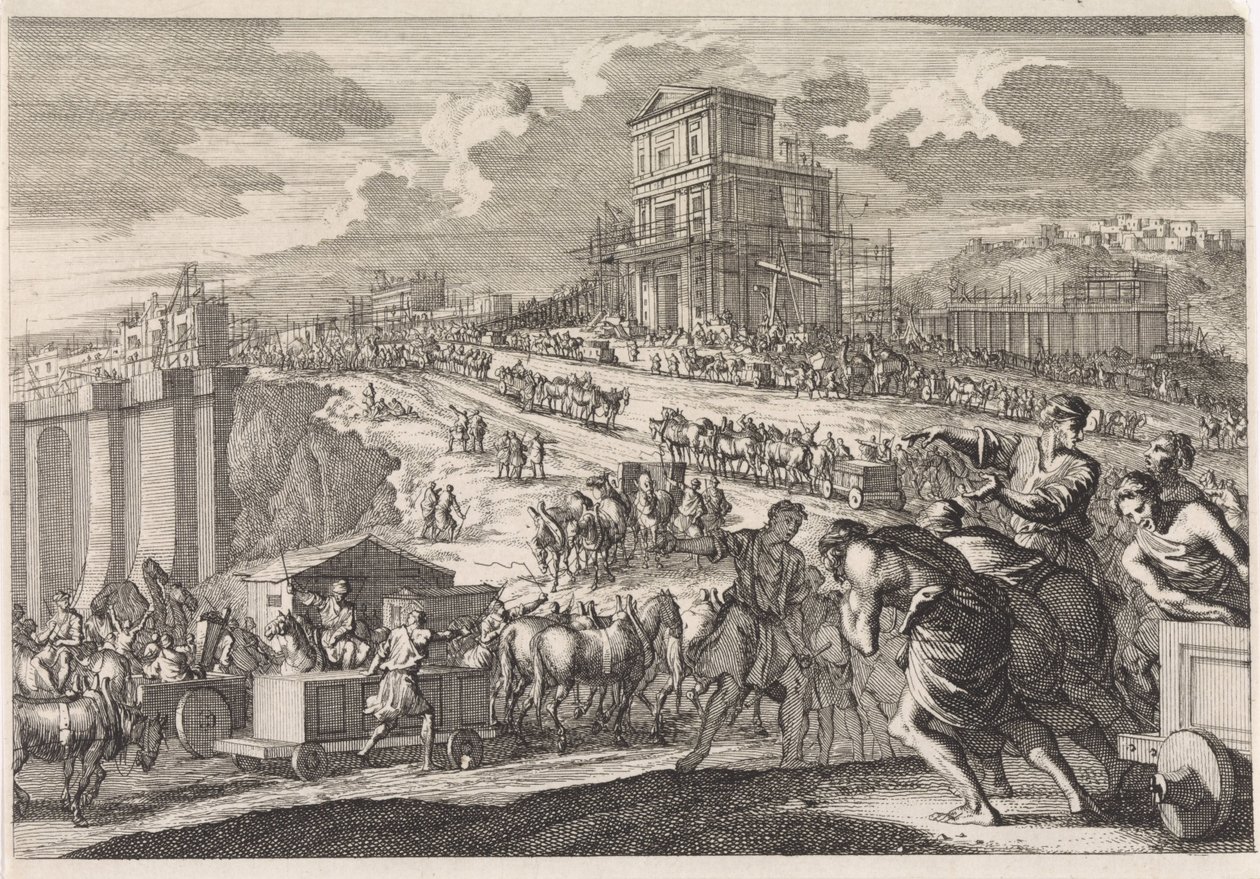 Byggandet av Salomos tempel av Jan Luyken