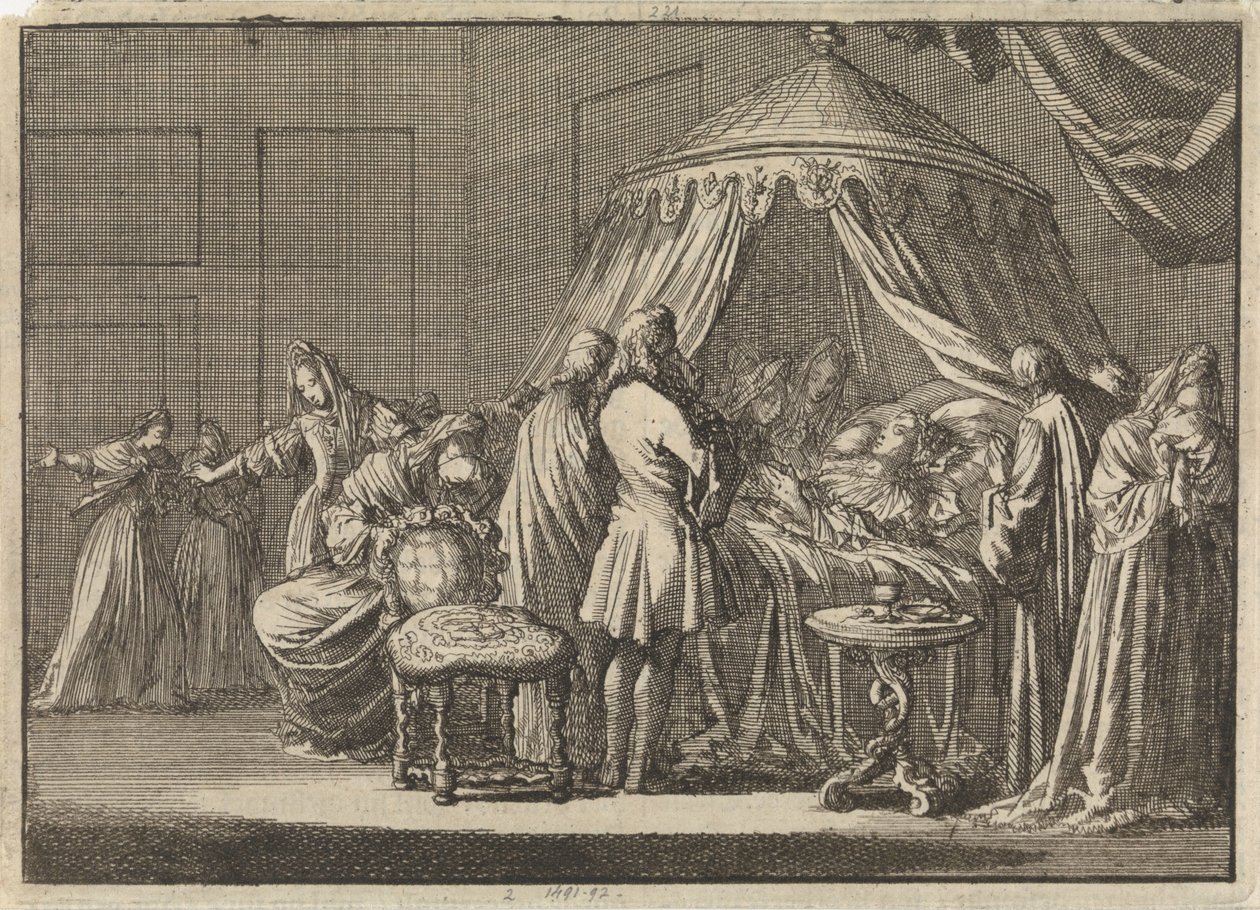 Mary II Stuart, drottning av England, död 1695 av Jan Luyken