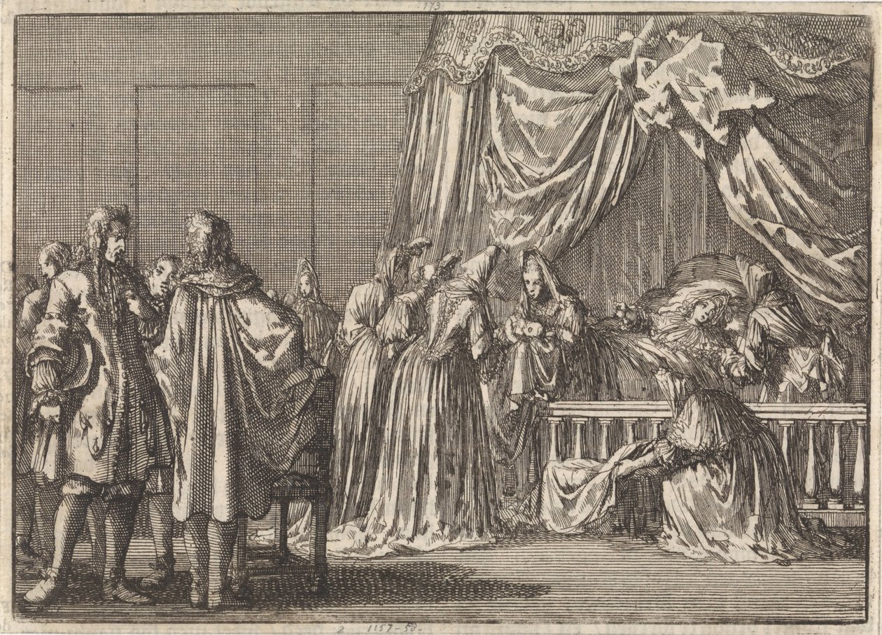 Födelse av sonen till kung James II av England, 1688 av Jan Luyken
