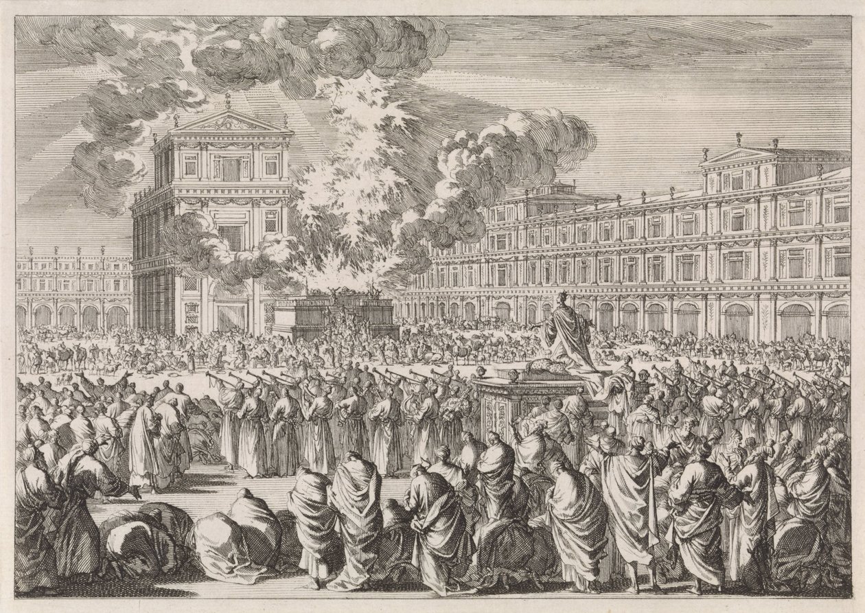 Invigningen av Salomos tempel av Jan Luyken