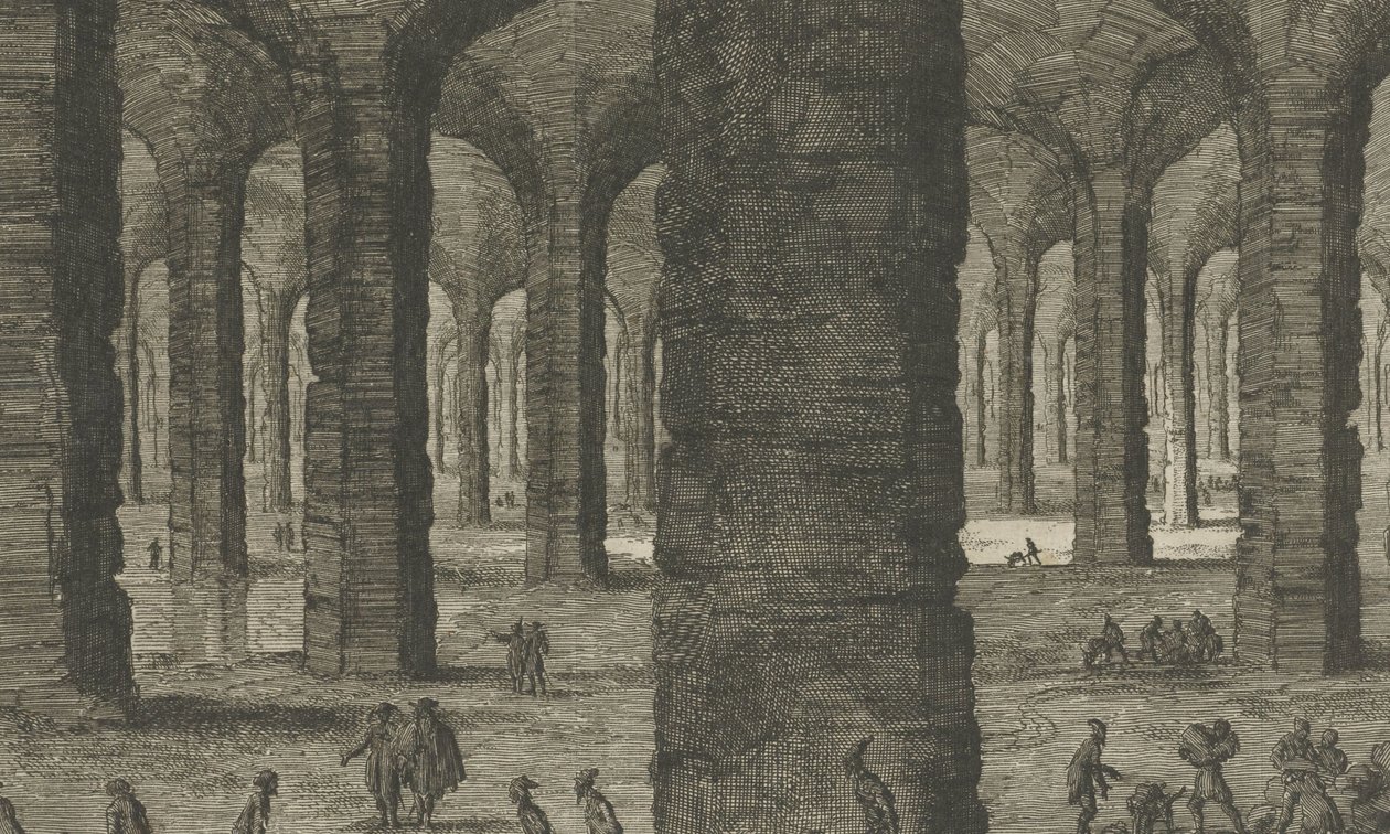 Kalkstensbrott under Sint-Pietersberg St Pieters Bergh nära Mastricht, som han som ställer ut under Aerde (titel på objekt) av Jan Luyken