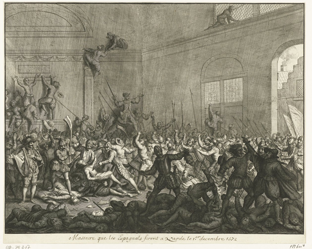 Mord i en kyrka i Naarden, 1572 av Jan Luyken