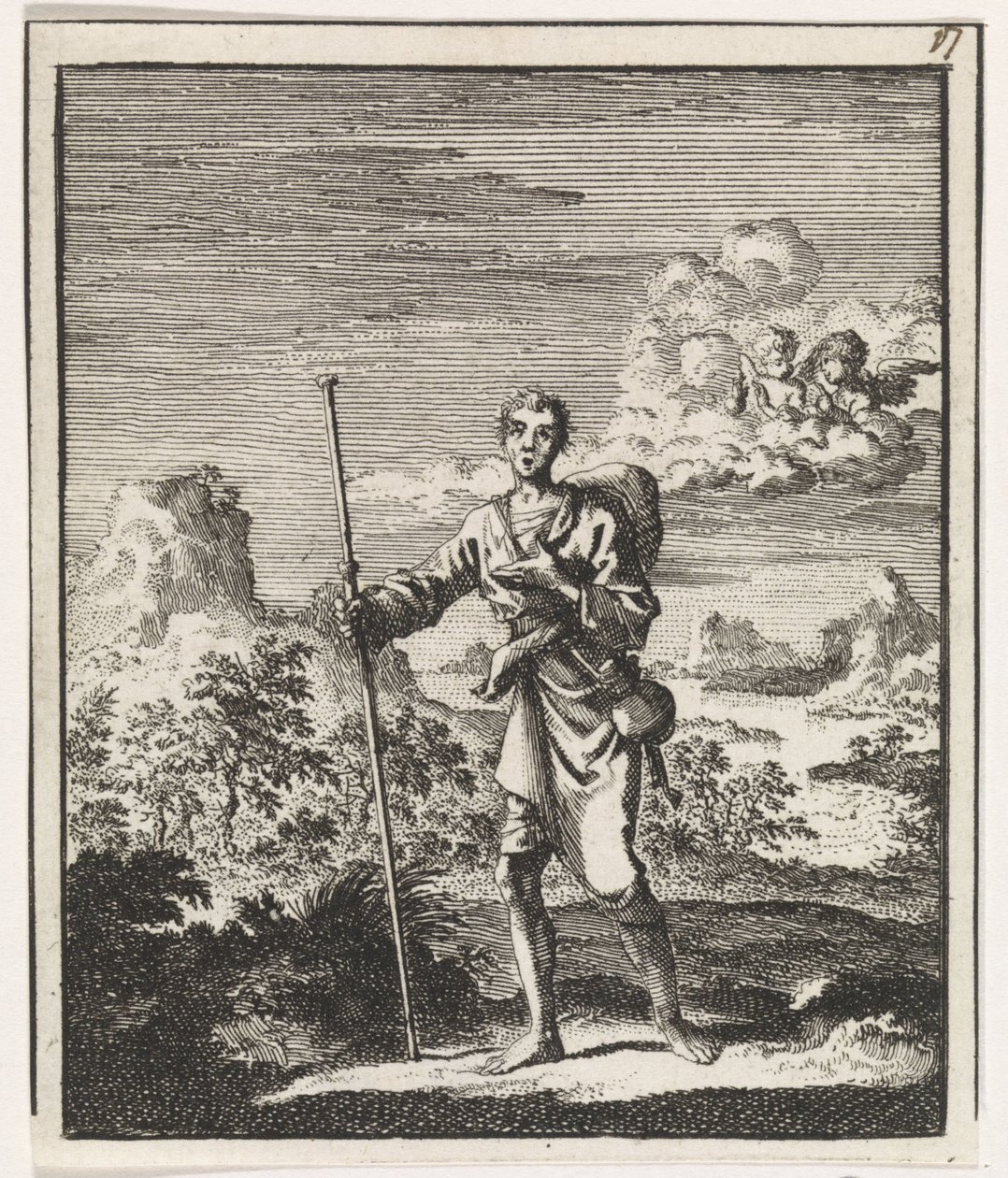 Pilgrim i ett bergslandskap av Jan Luyken