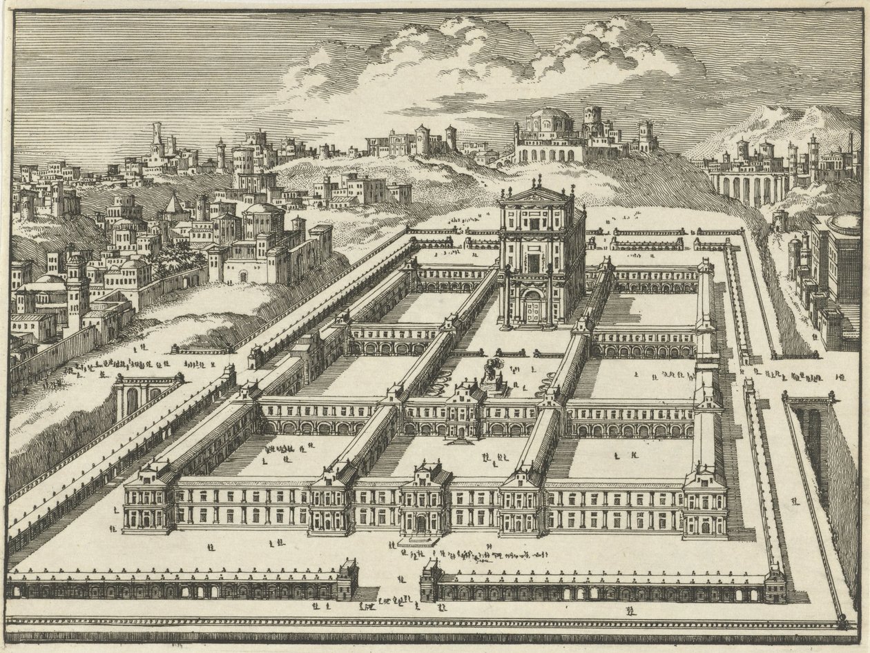 Salomons tempel, Jerusalem (variant B) av Jan Luyken