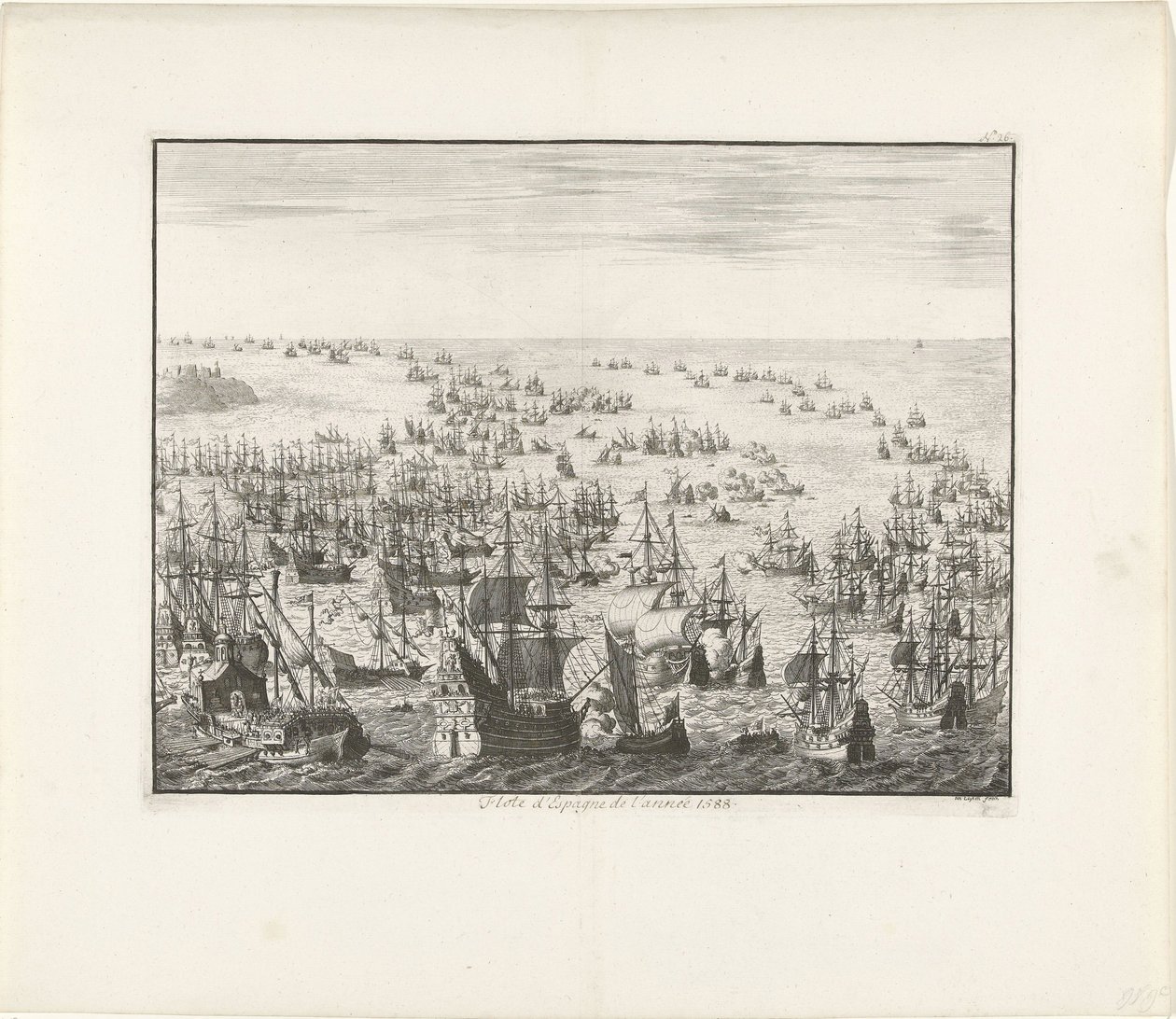 Den spanska armadans förlisning 1588, ca. 1680 av Jan Luyken