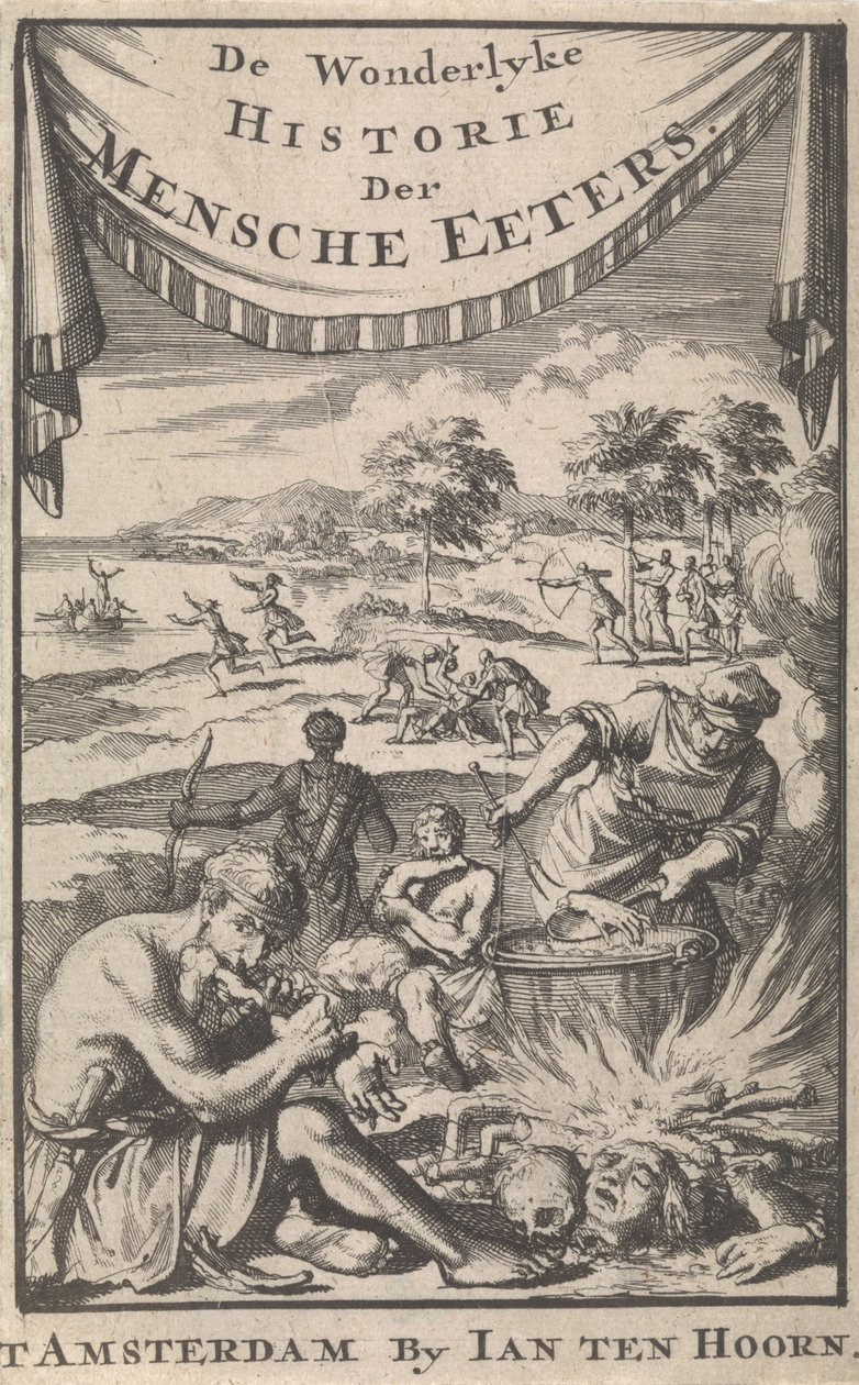 Människoätarnas underbara historia av A. Magyrus, 1696. av Jan Luyken