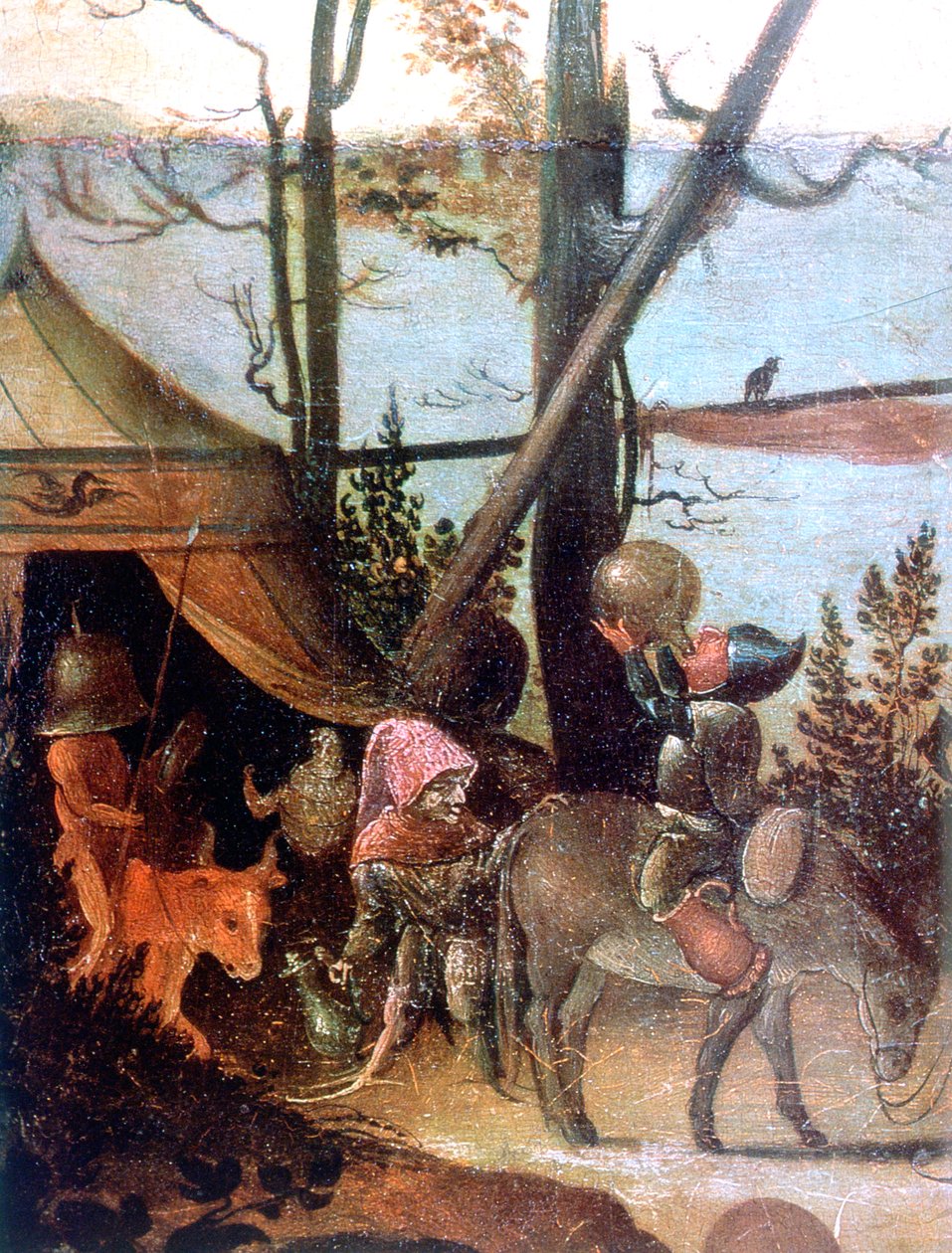 Landskapsscen, legenden om Saint Christopher, c1520-1559 av Jan Mandyn