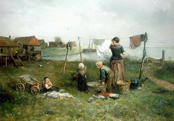 Hänger upp tvätten av Jan Mari Henri Ten Kate