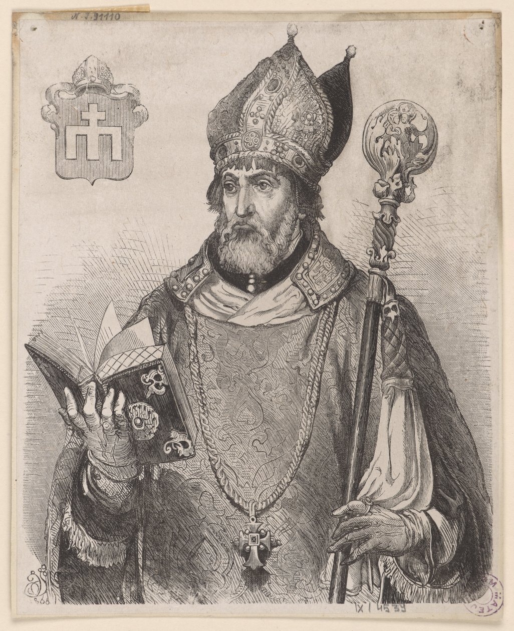 Andrzej Zebrzydowski, biskop av Kraków – träsnitt efter en teckning av Jan Matejko av Jan Matejko