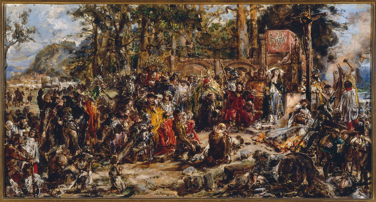 Litauens kristnande. Republiken Polen 1387 av Jan Matejko
