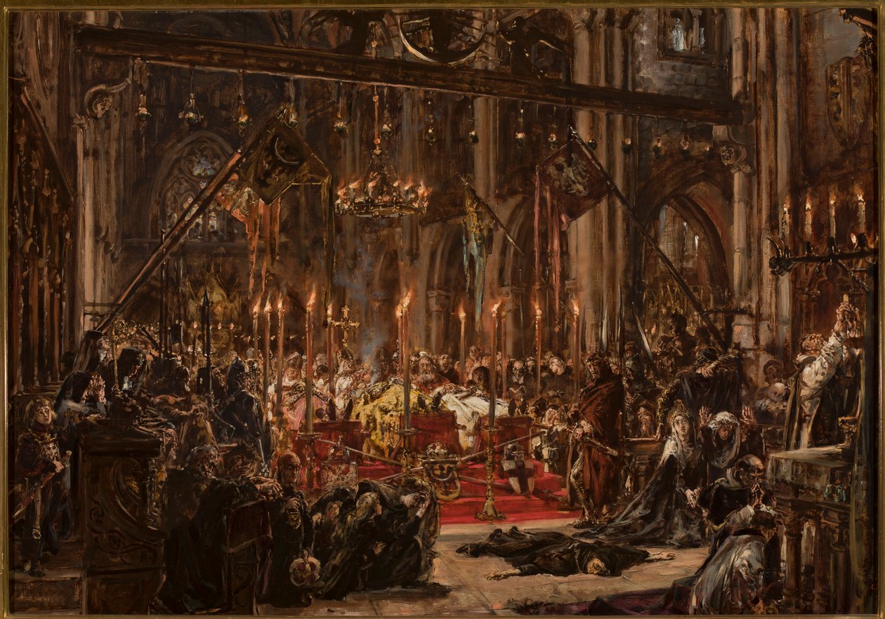 Nederlaget vid Legnica. Återuppbyggnaden. År 1241 av Jan Matejko