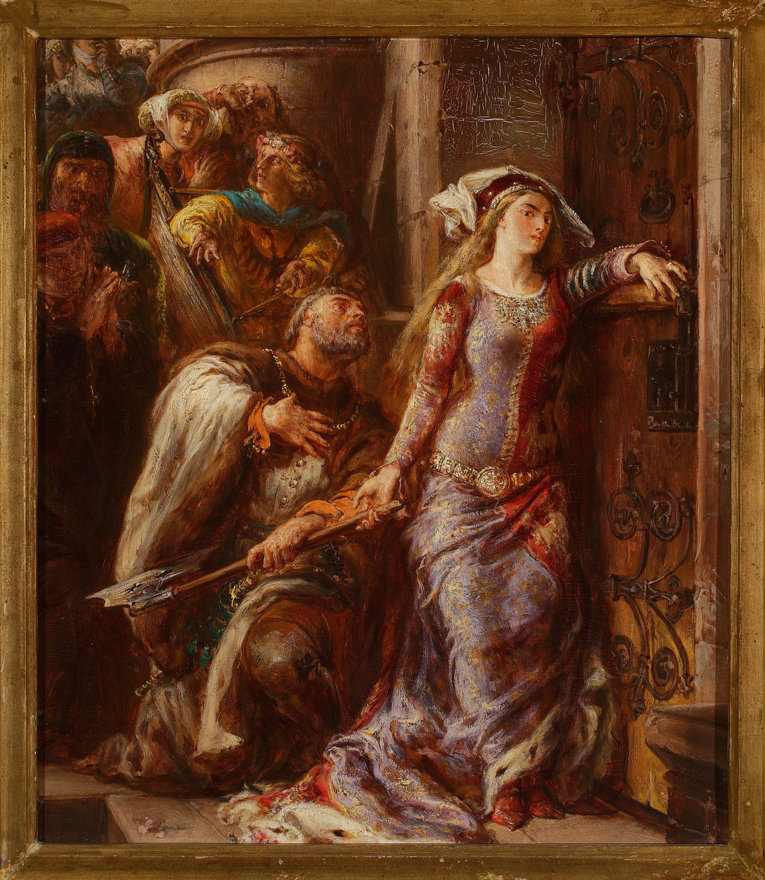 Drottning Jadwiga och Dymitr av Goraj av Jan Matejko