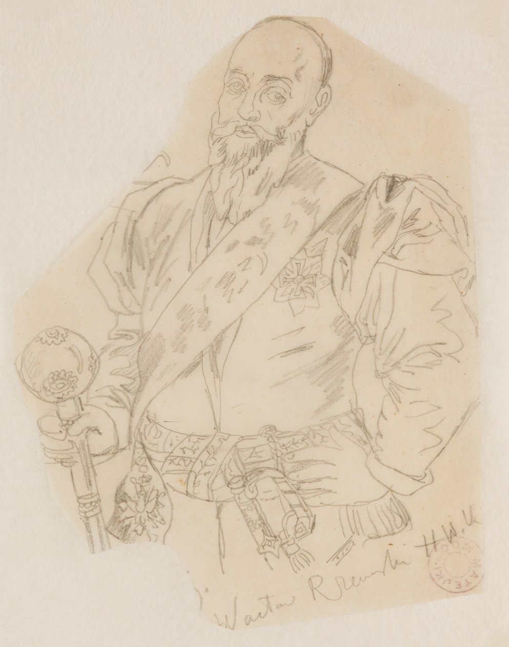 Byst av Wacław Rzewuski, stor kronhetman av Jan Matejko
