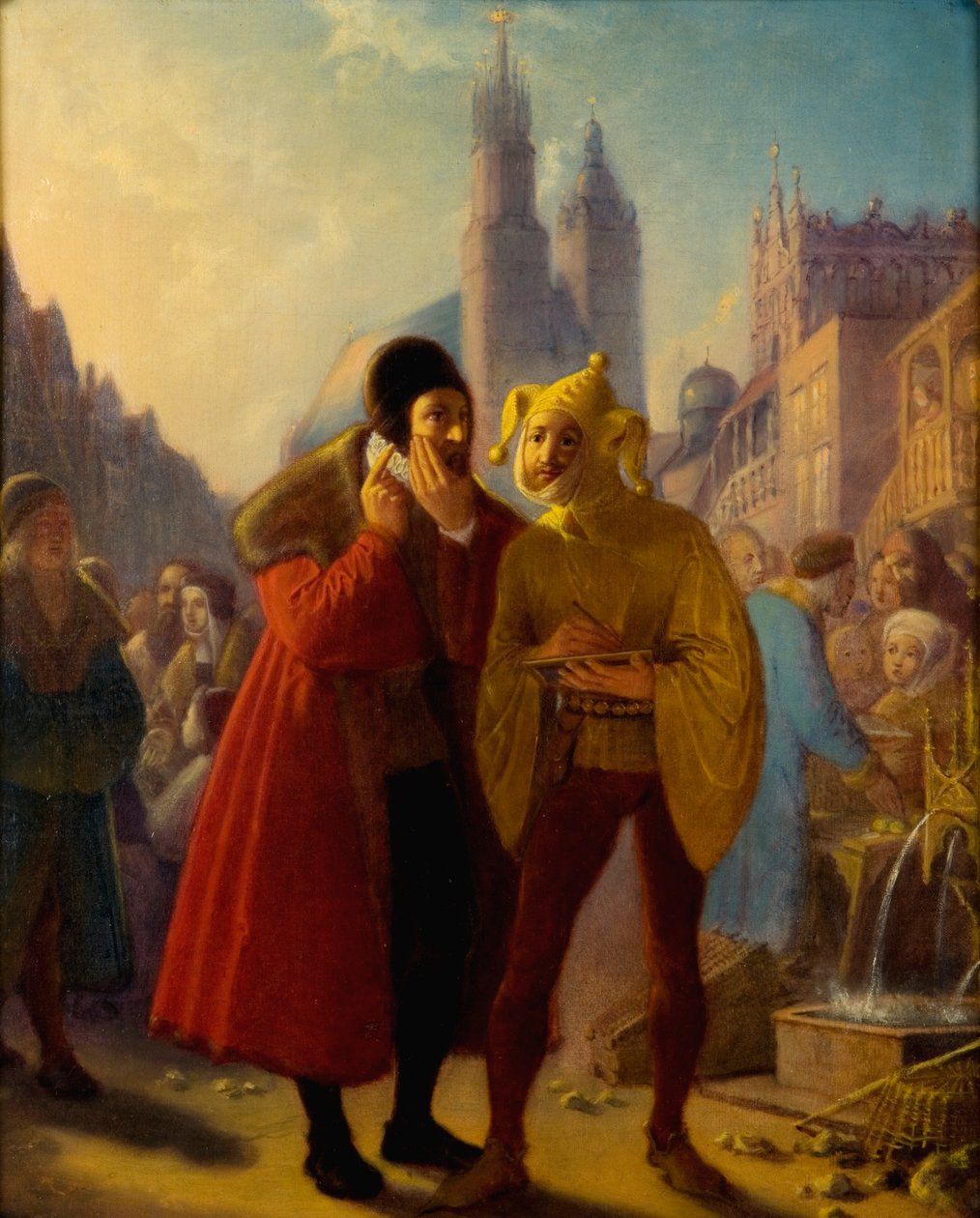 Stańczyk låtsas ha tandvärk av Jan Matejko