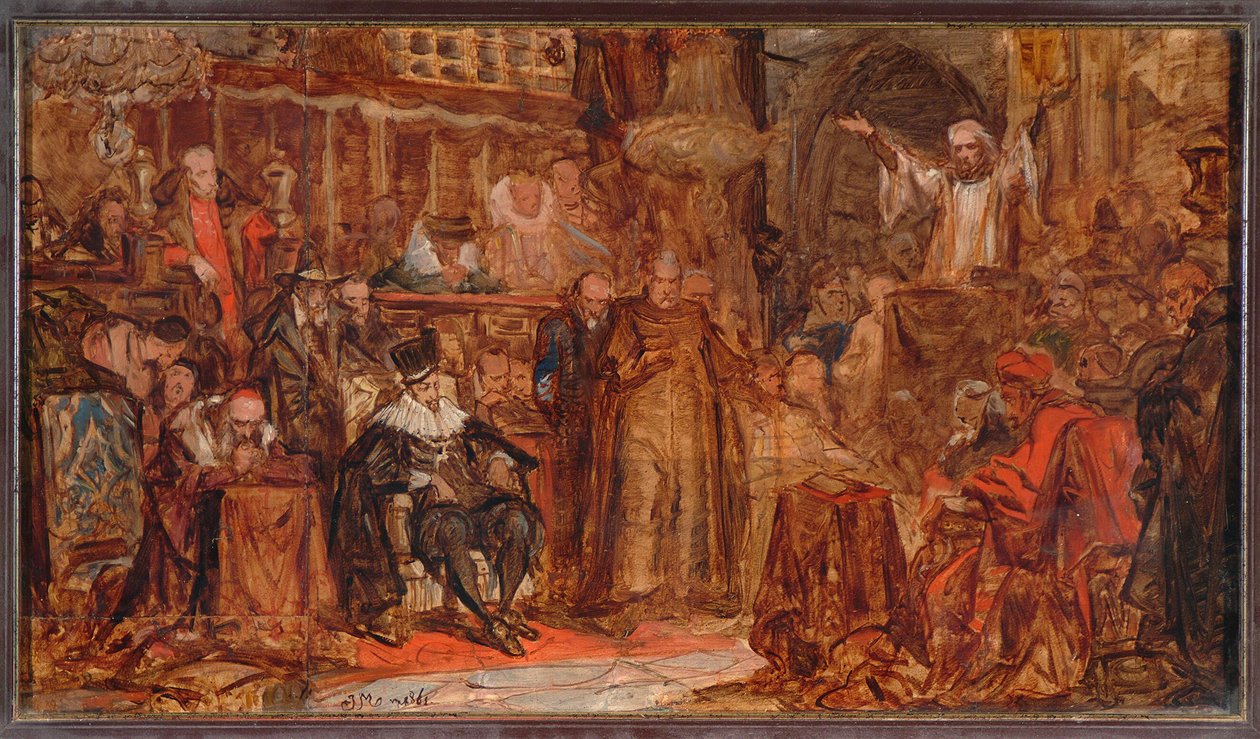 Skiss till ”Skargas predikan” av Jan Matejko