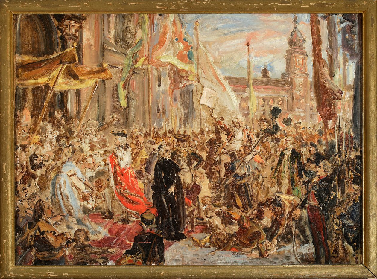 Skiss till målningen "Konstitutionen den 3 maj" av Jan Matejko