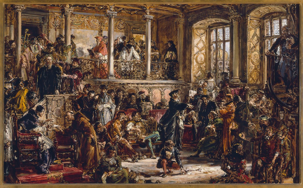 Litteraturens guldålder på 1500-talet. Reformationen. Katolicismens dominans av Jan Matejko