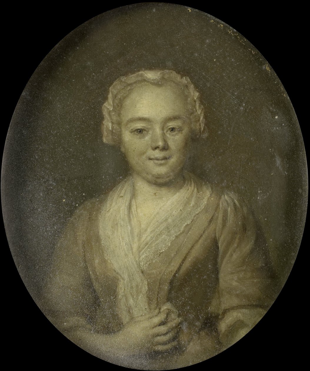 Porträtt av Margaretha van Leuvenigh, fru till Bernardus de Bosch av Jan Maurits Quinkhard