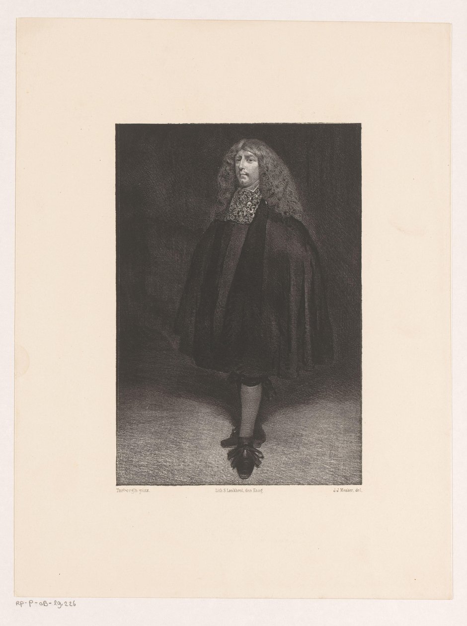 Självporträtt av Gerard ter Borch av Jan Mesker