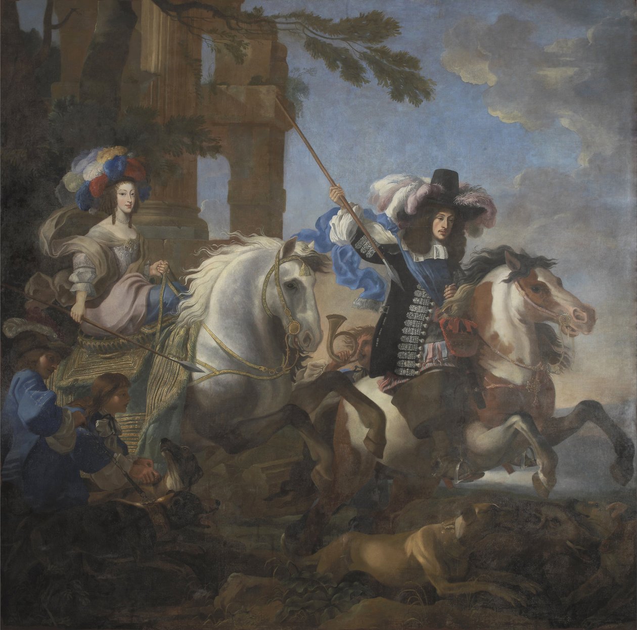 Ferdinand Maria, kurfurst av Bayern och Henriette Adelaide av Savojen av Jan Miel