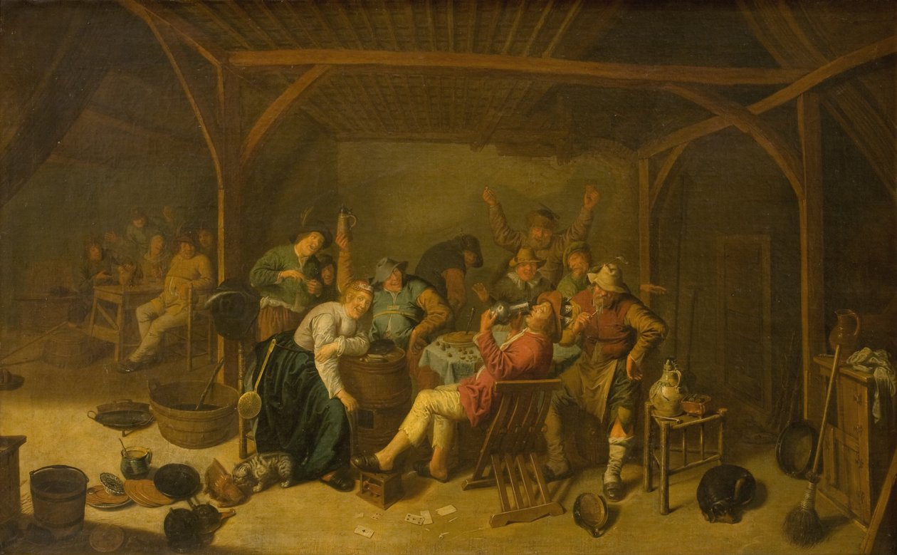 Bönkungen dricker av Jan Miense Molenaer