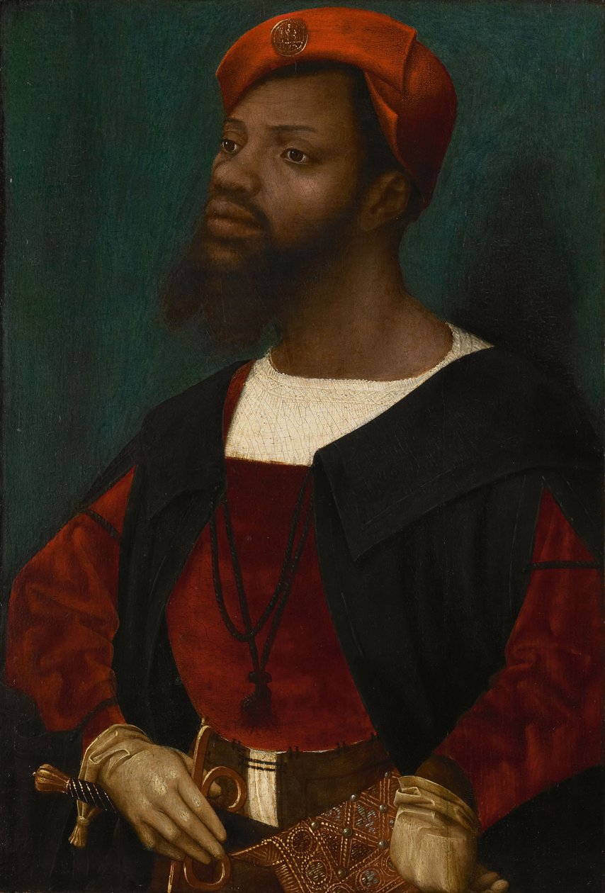Porträtt av en afrikansk man, ca 1530 av Jan Mostaert