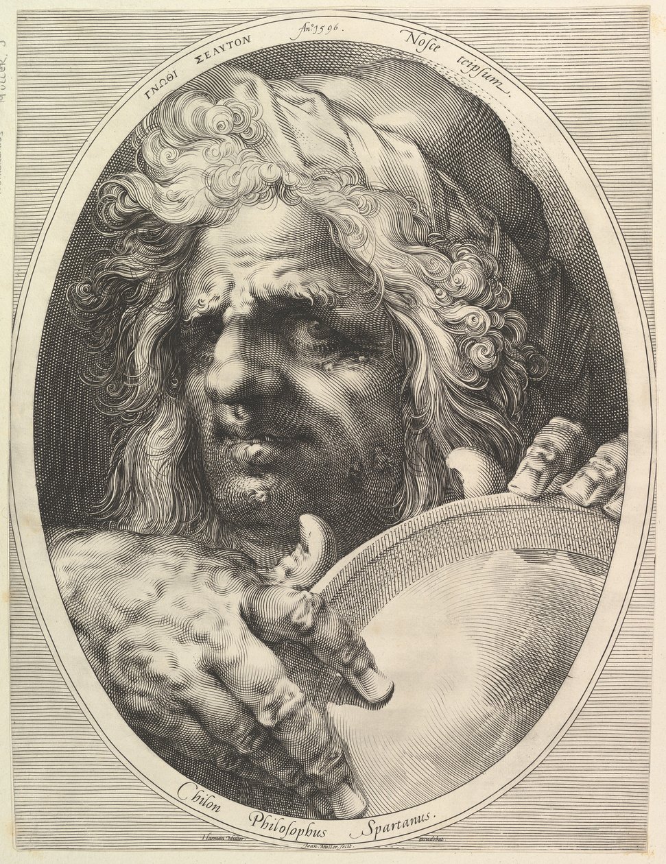 Chilon, lagstiftare och filosof i Sparta, ca. 1615. av Jan Muller