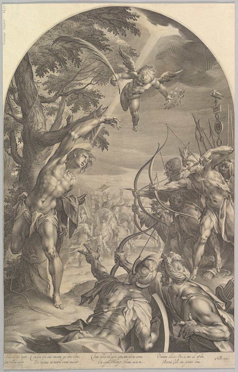 S:t Sebastians martyrskap, ca. 1600. av Jan Muller