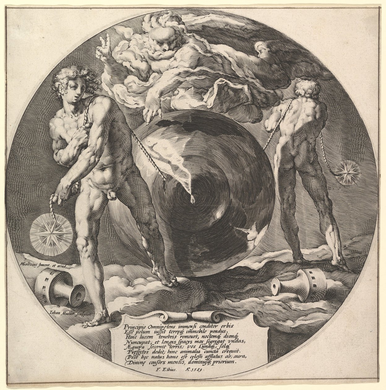 Titel: Creation of the World, ca. 1592. av Jan Muller