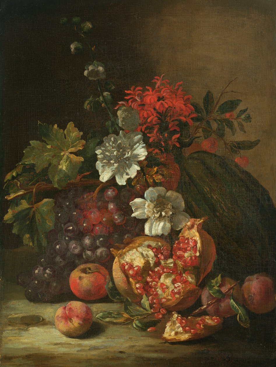 Frukt och blommor av Jan Peter van the Younger Bredael