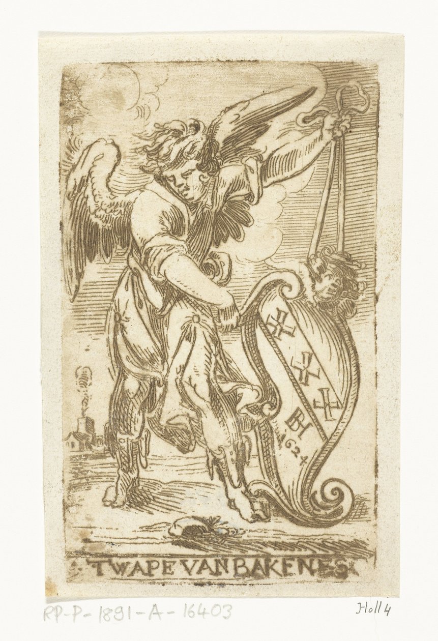 Bakkenesfamiljens vapen The Wapen van Bakenes (titel på objekt) av Jan Philipsz. van Bouckhorst