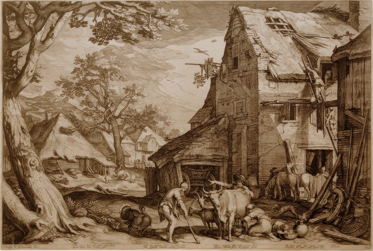 Den förlorade sonen som svinskötare av Jan Pietersz Saenredam