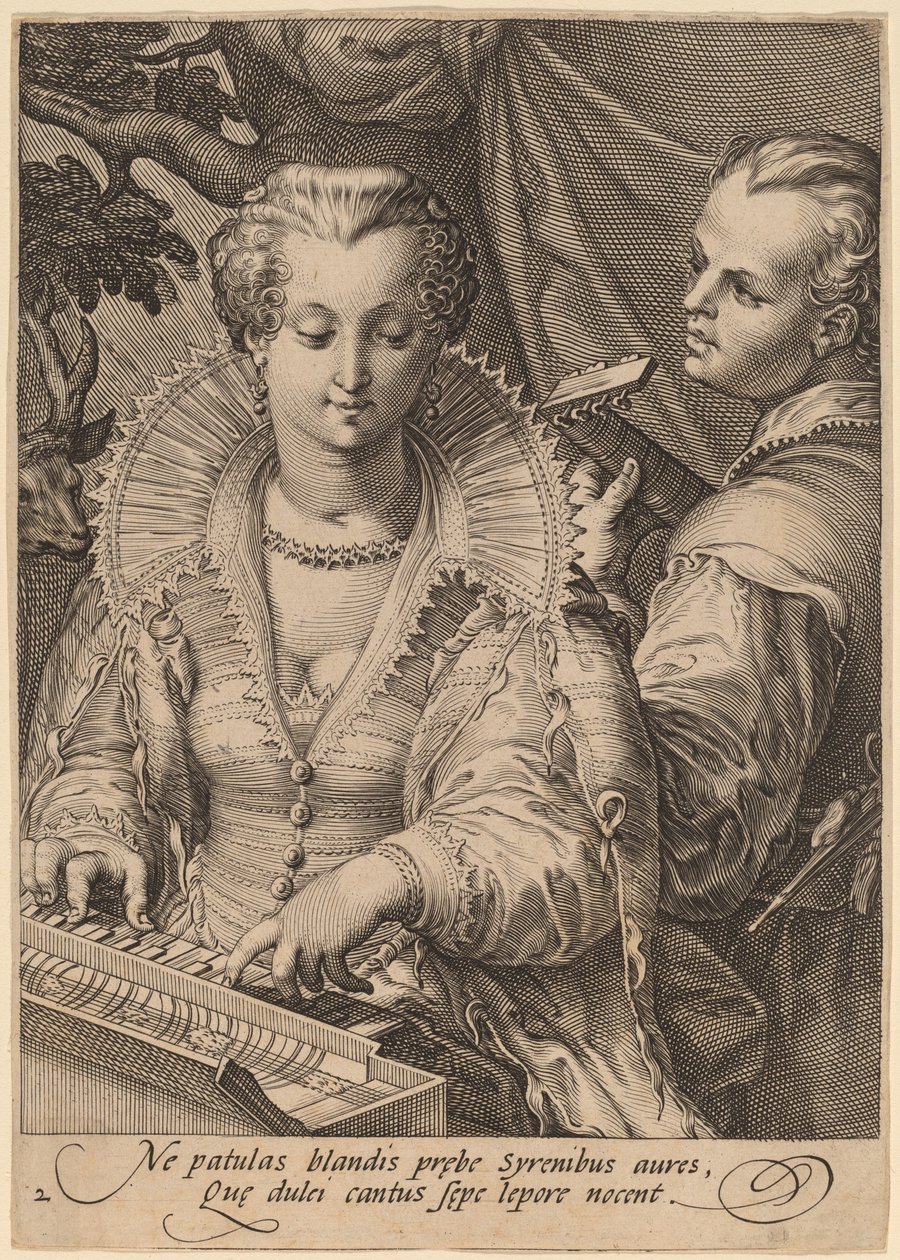 Hörsel av Jan Pietersz Saenredam after Hendrik Goltzius