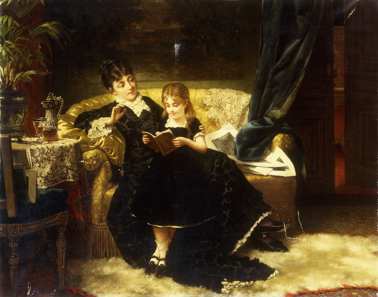 Lektionen, 1883 av Jan Portielje