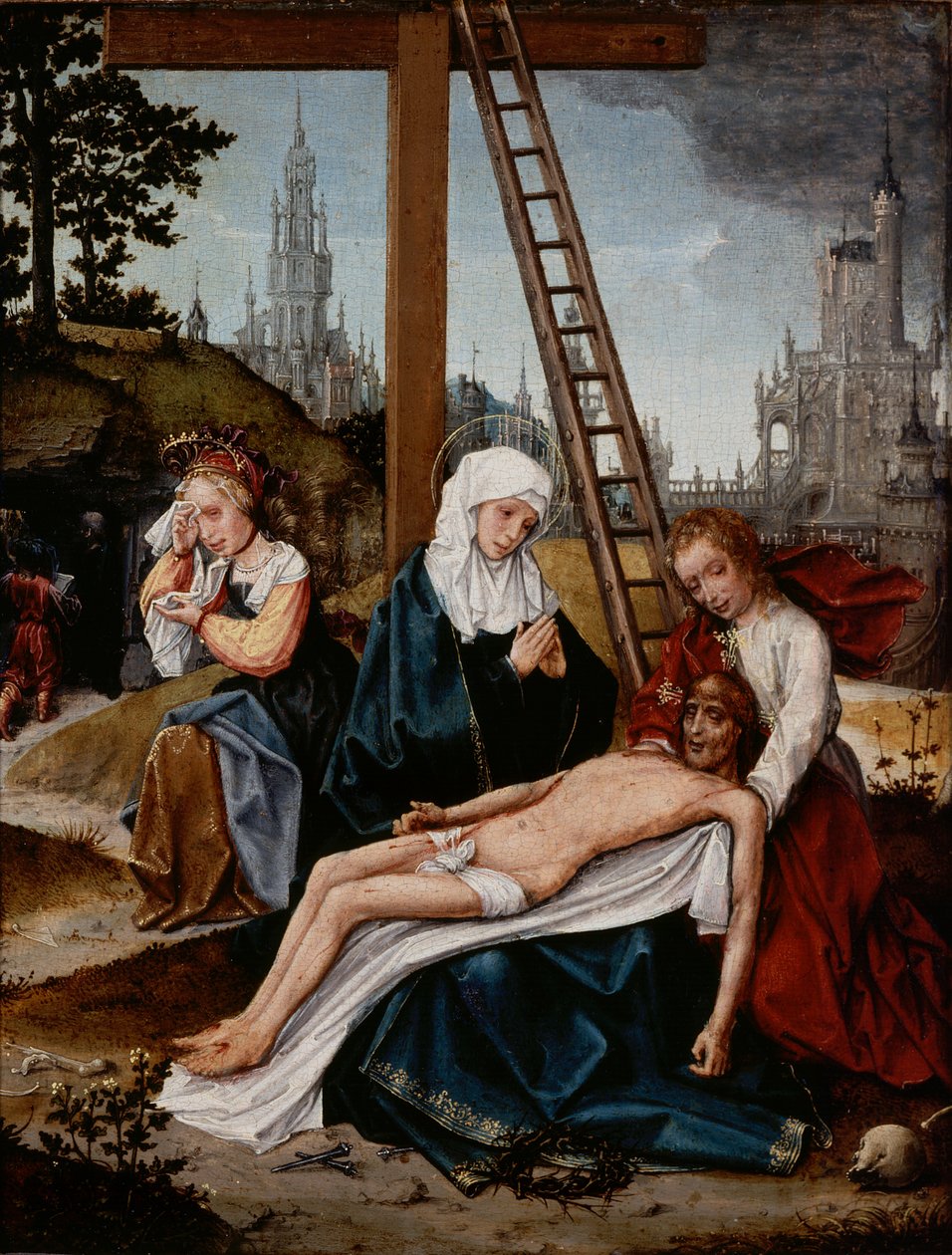 Klagovisa, ca 1510-15 (olja på pannå) av Jan Provoost