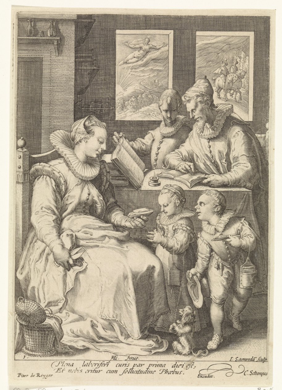 Morgonen The Four Times of the Day (serietitel) av Jan Saenredam