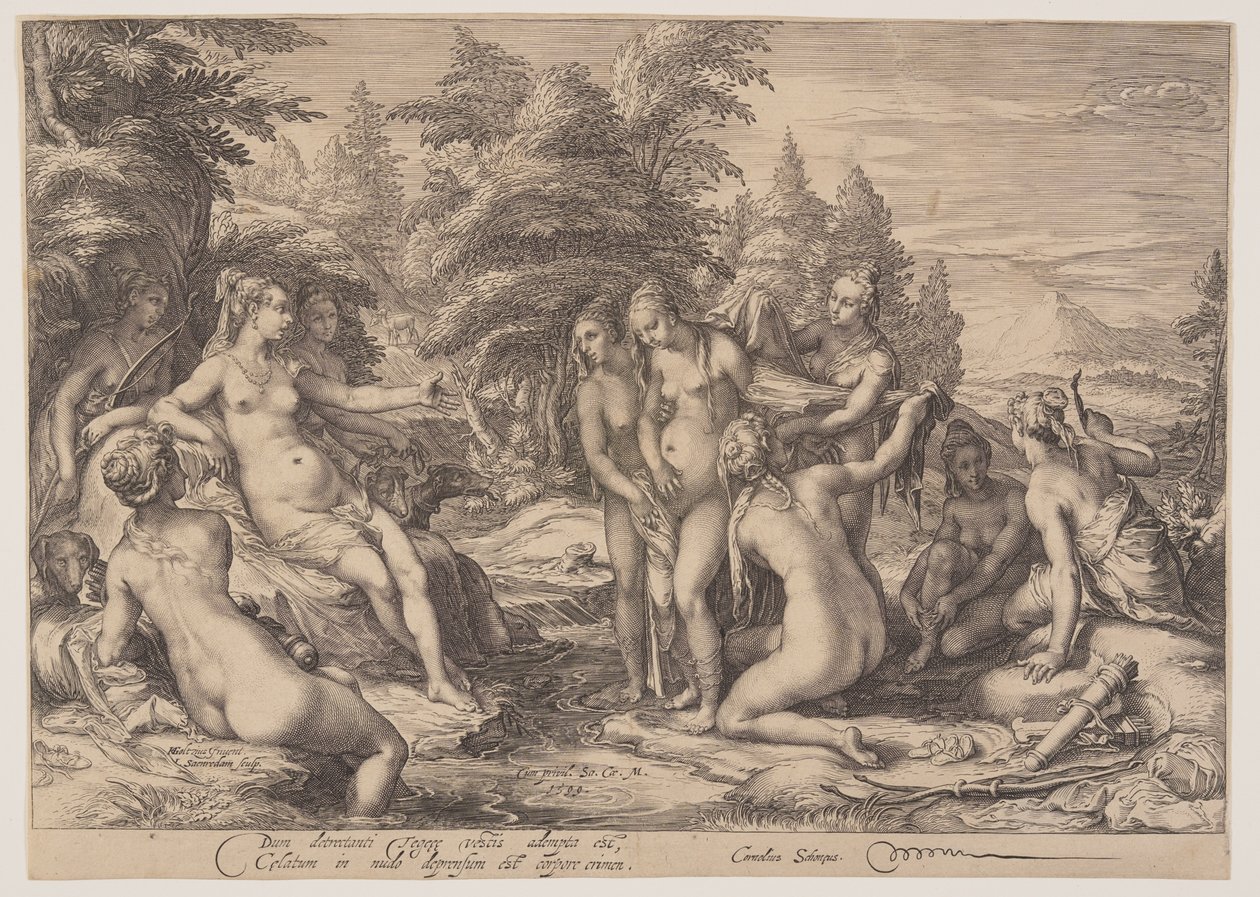 Diana och Callisto av Jan Saenredam