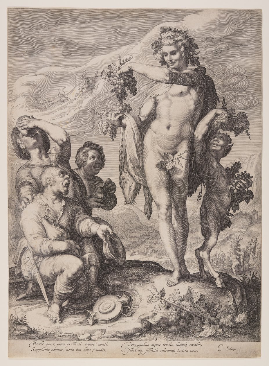 Hyllning till Bacchus av Jan Saenredam