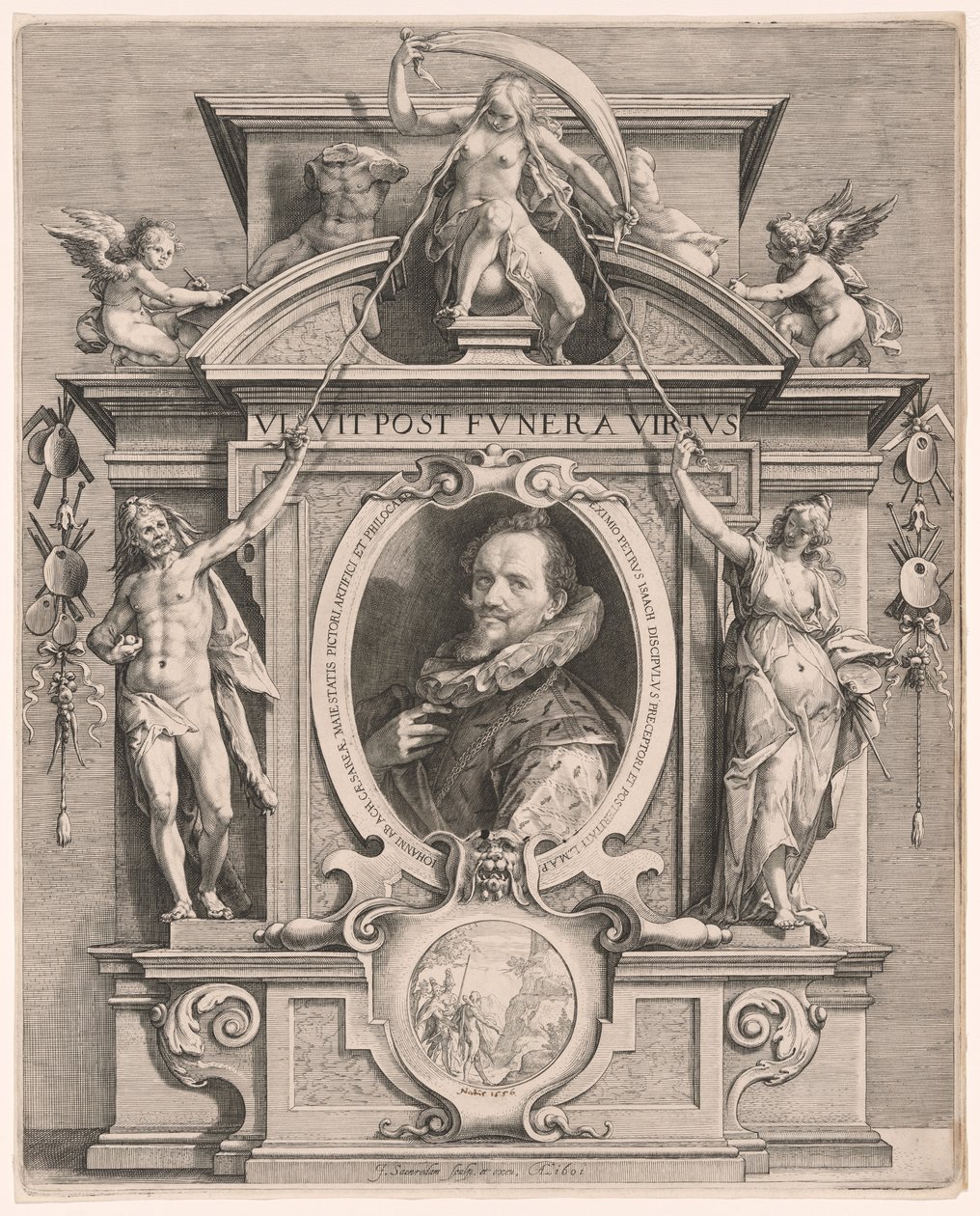 Porträtt av Hans von Aachen av Jan Saenredam