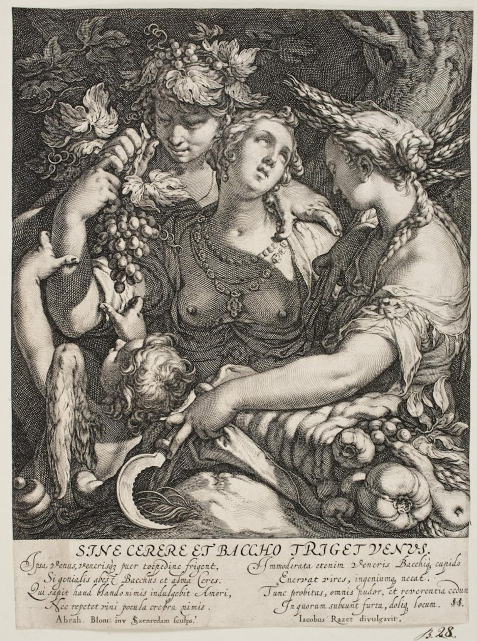 Alliansen av Venus med Bacchus och Ceres av Jan Saenredam