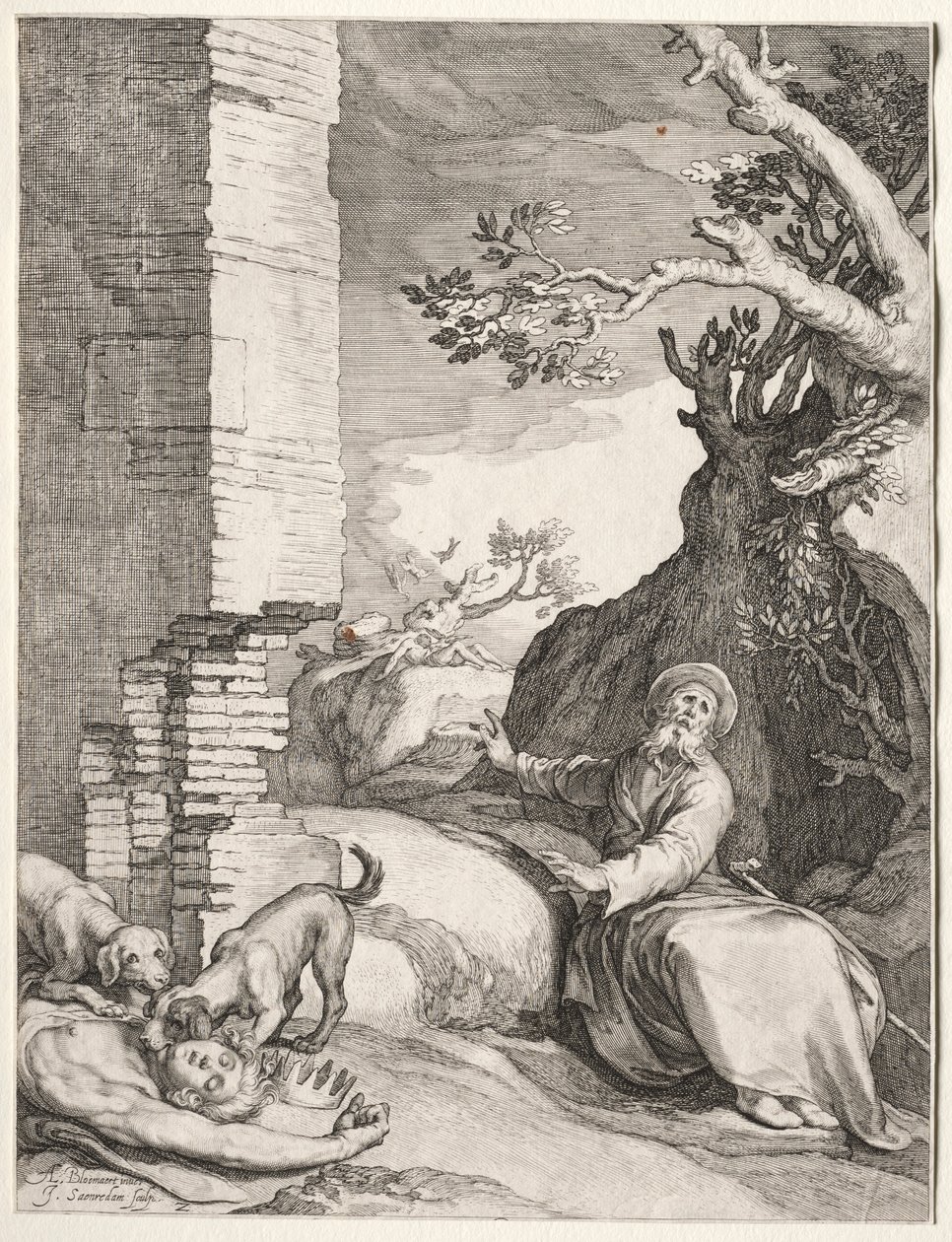 Förutsägelsen av Ahijah, 1604. av Jan Saenredam