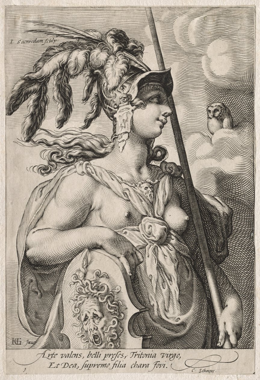 Tre gudinnor, ca. 1595. av Jan Saenredam
