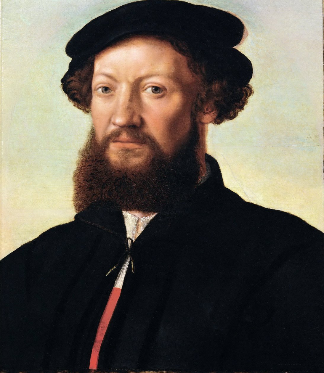 Porträtt av en man - Jan Sanders van Hemessen (c. 1500-c. 1566). Olja på trä, ca 1555. Mått: 47x39 cm. Konsthistoriska museet, Vienne av Jan Sanders van Hemessen