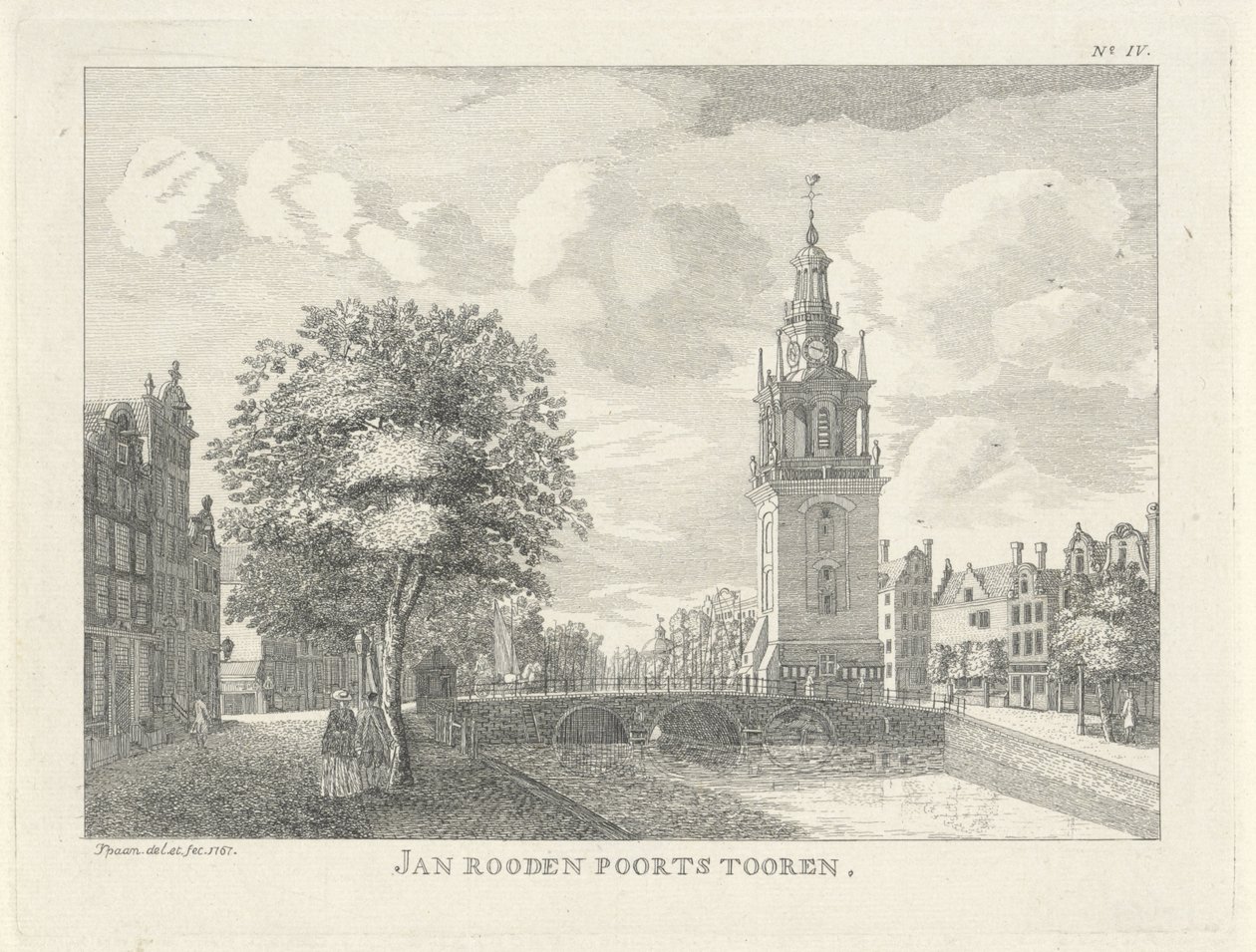 Jan Roodenpoortstoren i Amsterdam Jan Rooden Poorts Tooren (titel på objekt) av Jan Spaan