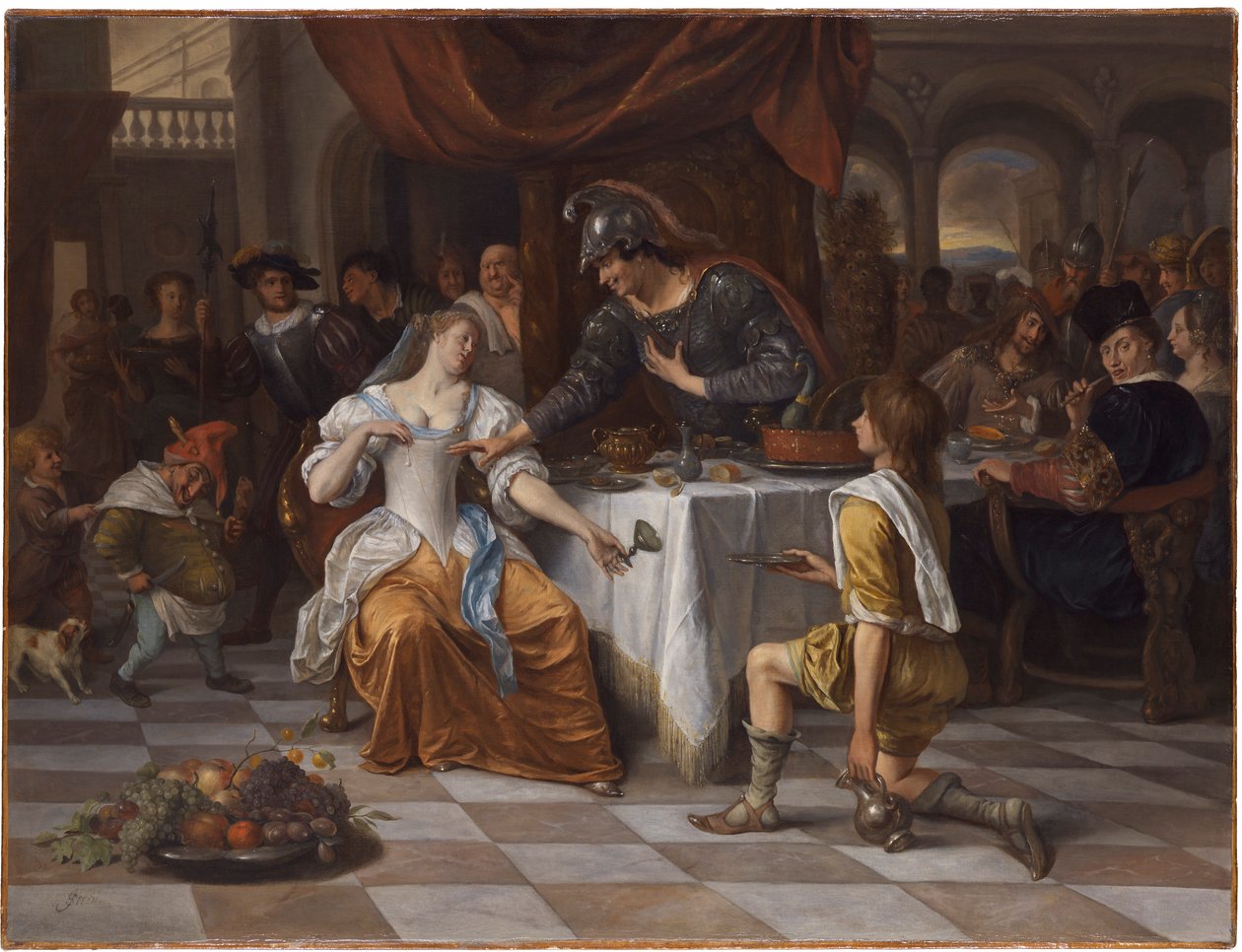 Antonius och Kleopatras bankett av Jan Steen