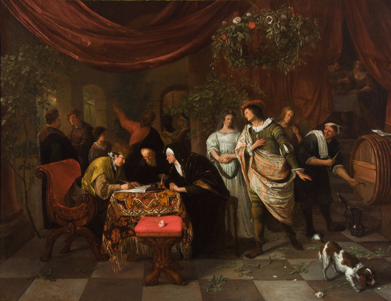 Äktenskapet mellan Tobias och Sarah av Jan Steen