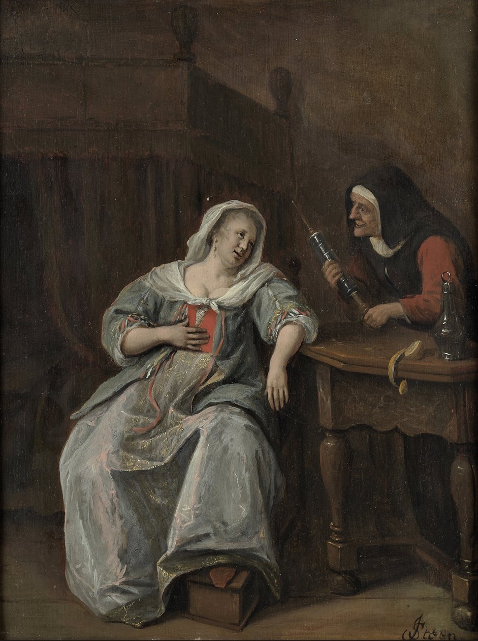 Den sjuka kvinnan av Jan Steen
