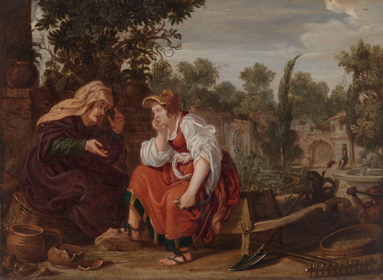 Vertumnus och Pomona av Jan Tengnagel