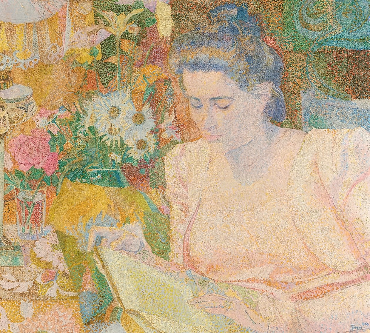 Porträtt av Marie Jeanette de Lange. 1900 av Jan Toorop