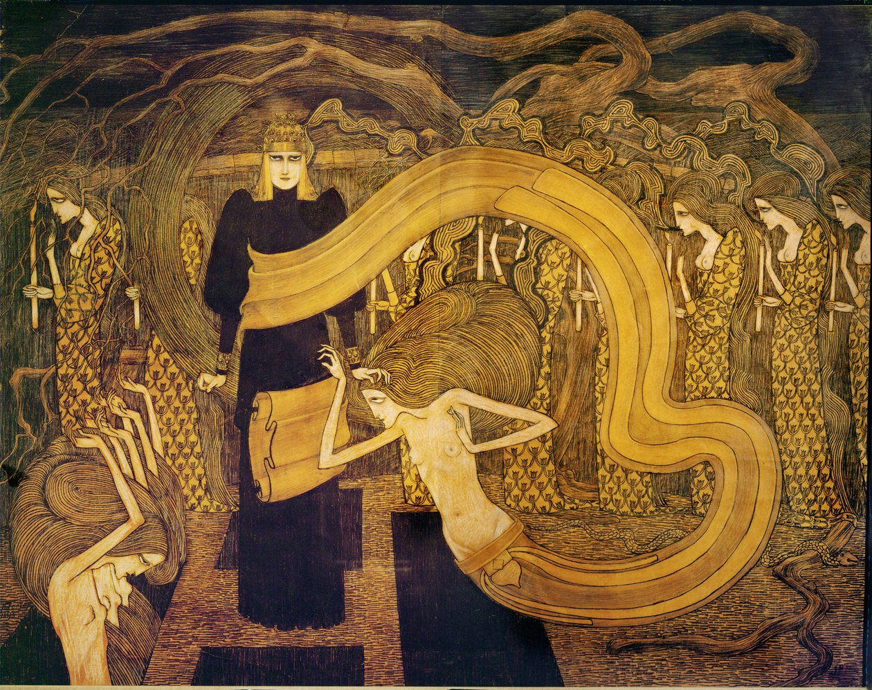 Fatalite. Akvarell av Jan Theodore Toorop
